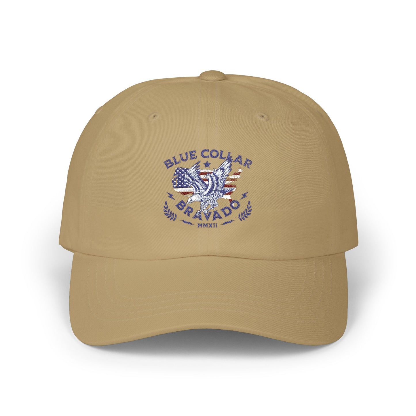 Classic Dad Cap - Blue Collar Bravado, Casual Style for Father's Day, Gift for Dads, Summer Accessory, Everyday Fashion