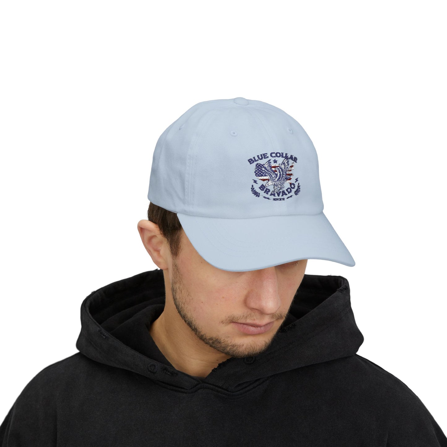 Classic Dad Cap - Blue Collar Bravado, Casual Style for Father's Day, Gift for Dads, Summer Accessory, Everyday Fashion