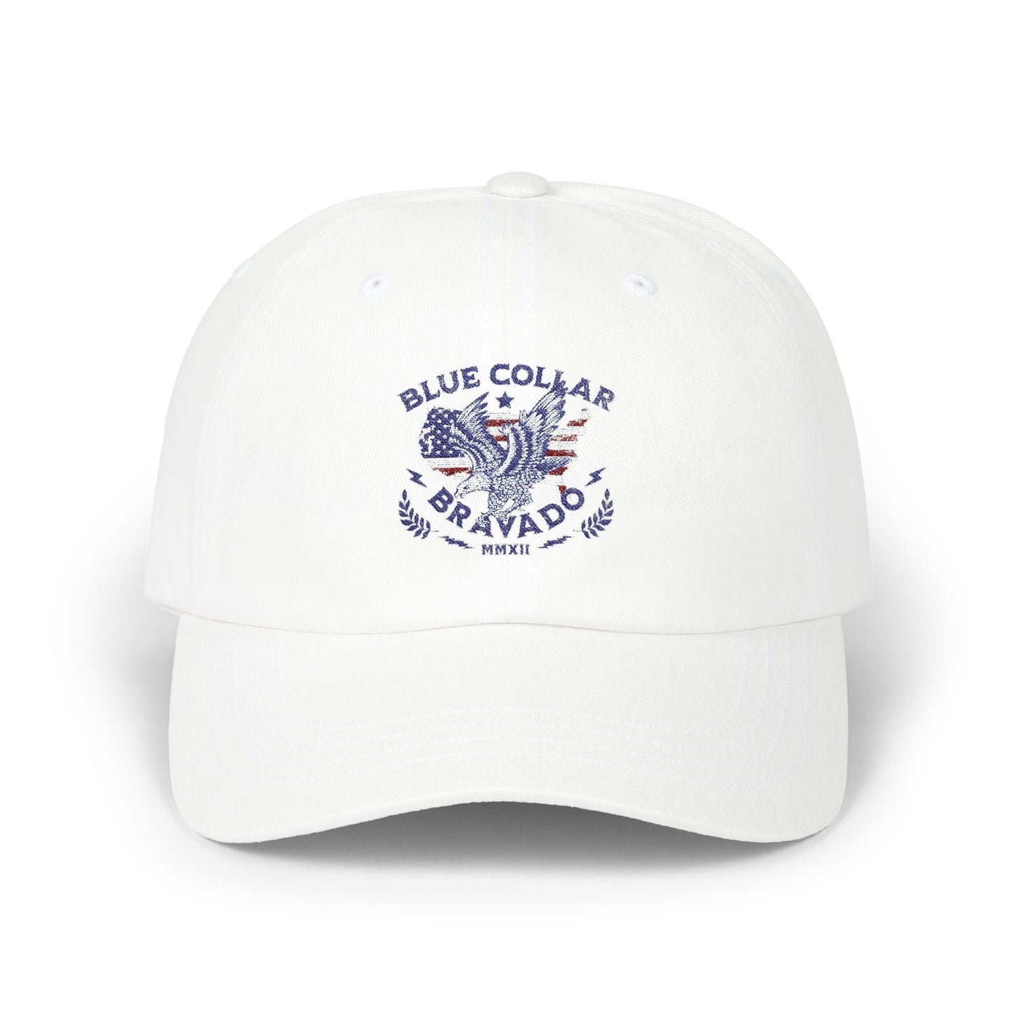 Classic Dad Cap - Blue Collar Bravado, Casual Style for Father's Day, Gift for Dads, Summer Accessory, Everyday Fashion