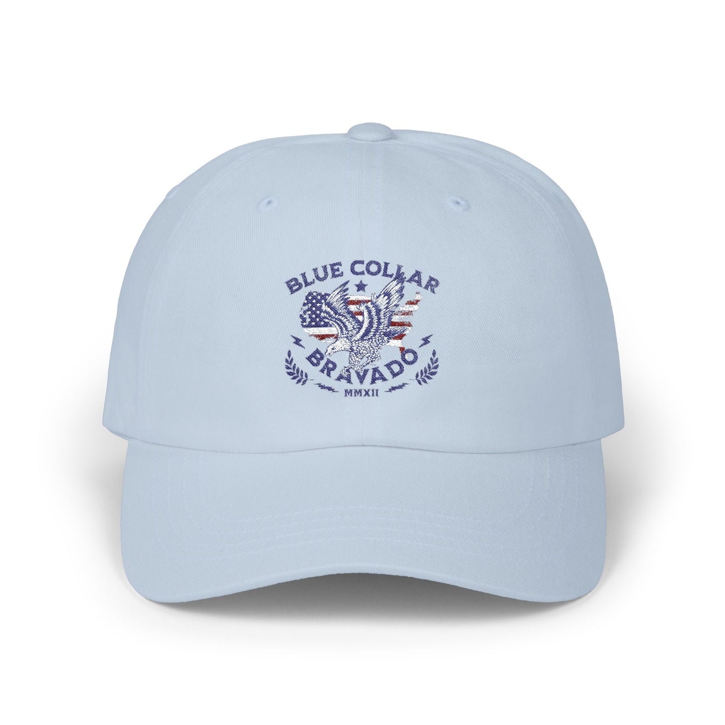 Classic Dad Cap - Blue Collar Bravado, Casual Style for Father's Day, Gift for Dads, Summer Accessory, Everyday Fashion