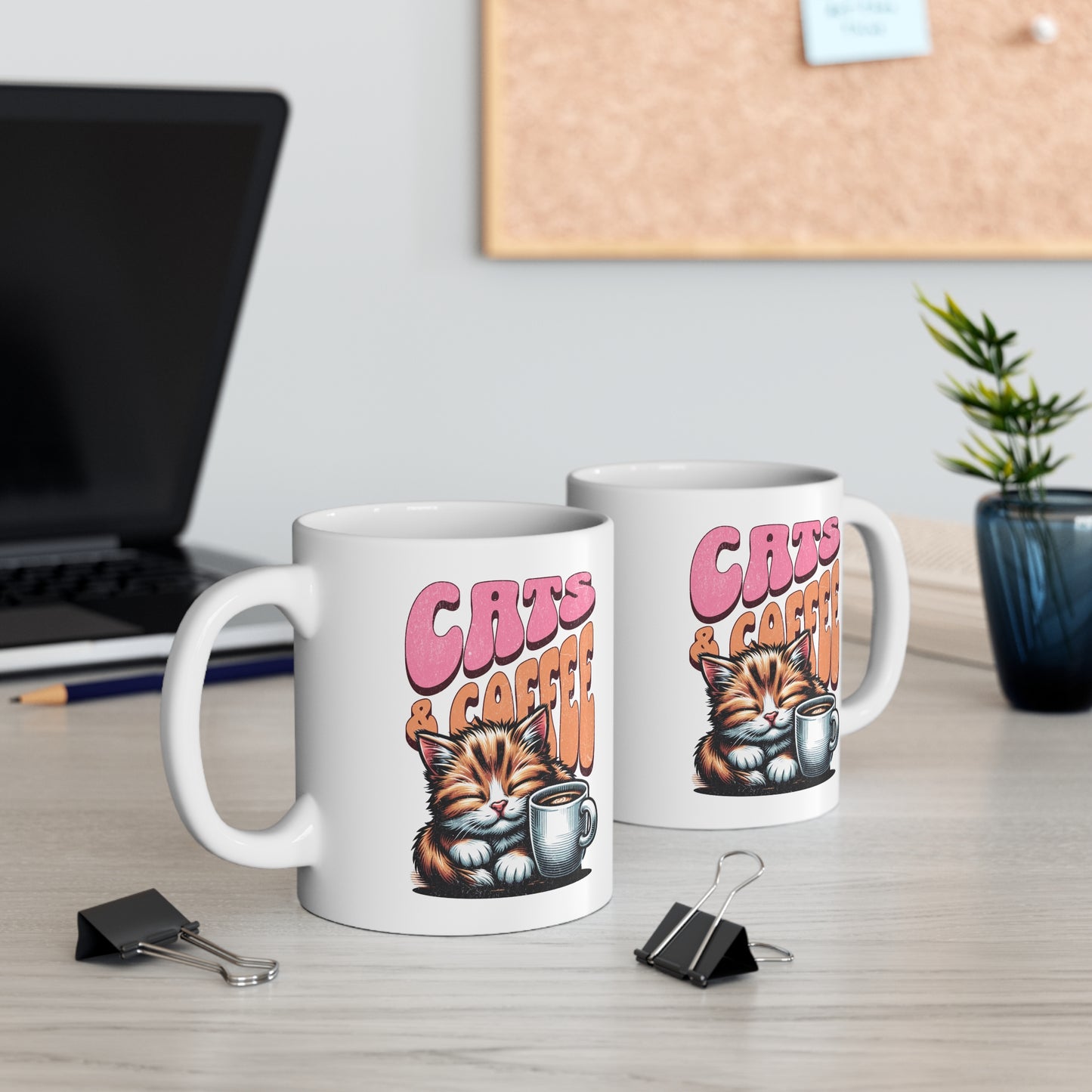 Cute Cats & Coffee Mug, Cat Lover Gift, Coffee Cup, Pet Lover Mug, Cute Animal Design, Gift for Cat Owners - The Curated Shelf