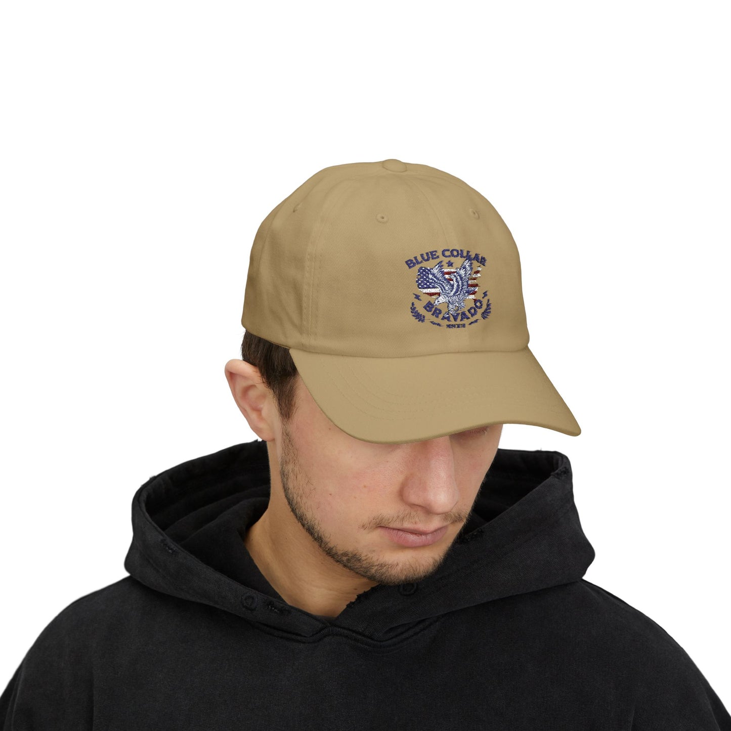 Classic Dad Cap - Blue Collar Bravado, Casual Style for Father's Day, Gift for Dads, Summer Accessory, Everyday Fashion