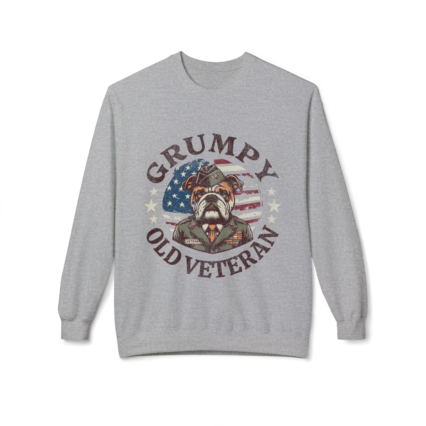 Grumpy Old Veteran Sweatshirt, Cozy Gift for Veterans, Patriotic Apparel, Casual Wear, Holiday Gift Ideas - The Curated Shelf
