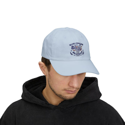 Classic Dad Cap - Blue Collar Bravado, Casual Style for Father's Day, Gift for Dads, Summer Accessory, Everyday Fashion