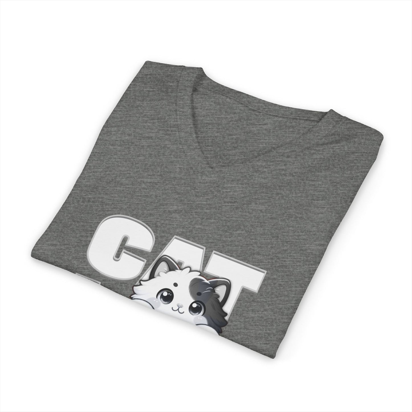 Adorable Cat Lovers Unisex Jersey V-Neck Tee, Cute Cat Shirt, Gift for Cat Owners, Pet Lover Apparel, Casual Everyday Wear, Cat-Themed Fashion