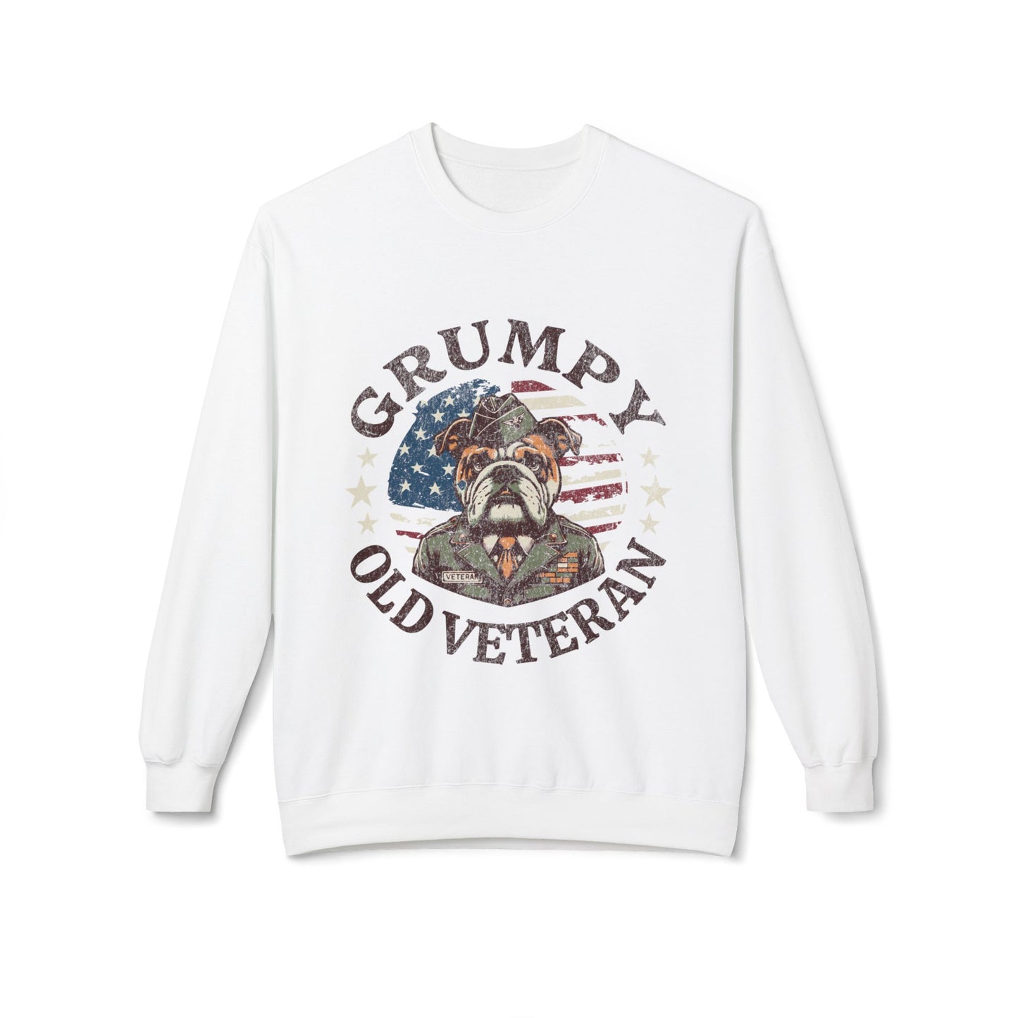 Grumpy Old Veteran Sweatshirt, Cozy Gift for Veterans, Patriotic Apparel, Casual Wear, Holiday Gift Ideas - The Curated Shelf