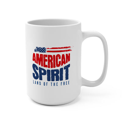 American Spirit 15oz Mug — Land of the Free Patriotic Coffee Cup