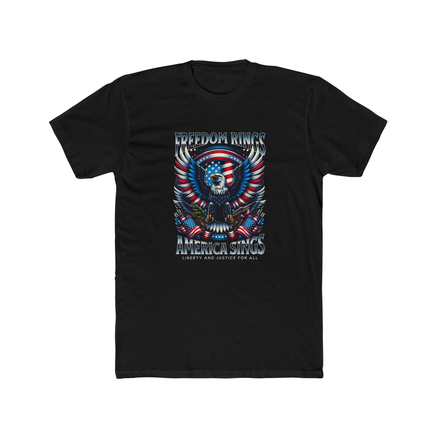 Freedom Wings Eagle T-Shirt — America Sings Patriotic Tee