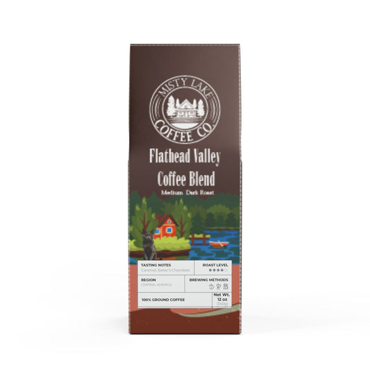 Misty Lake Coffee Co. Flathead Valley Coffee Blend (Medium-Dark Roast)