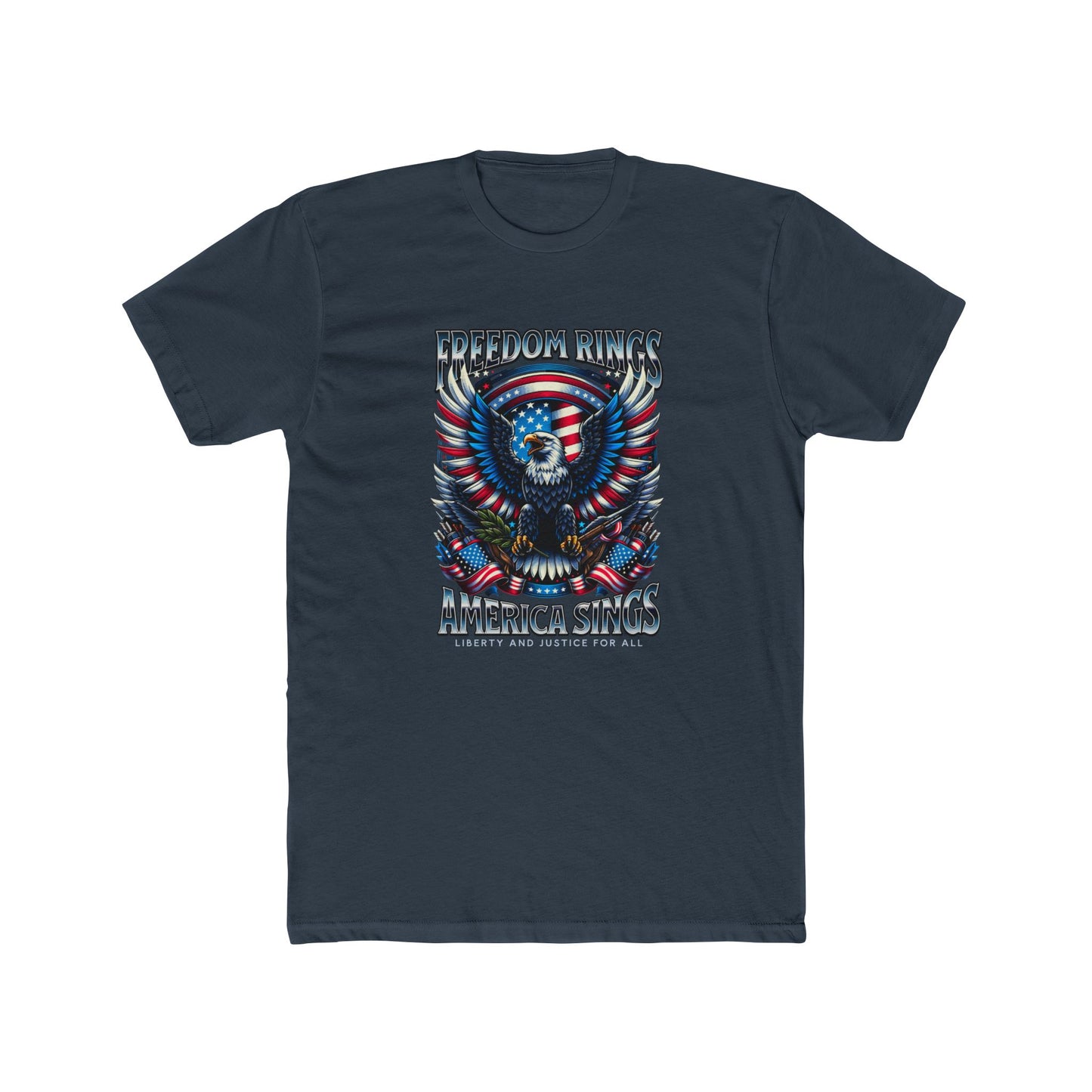 Freedom Wings Eagle T-Shirt — America Sings Patriotic Tee