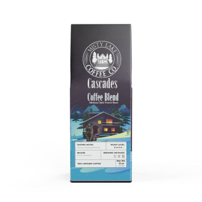 Misty Lake Coffee Co. Cascades Coffee Blend (Medium-Dark Roast)