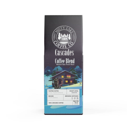 Misty Lake Coffee Co. Cascades Coffee Blend (Medium-Dark Roast)