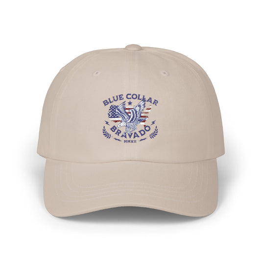 Classic Dad Cap - Blue Collar Bravado, Casual Style for Father's Day, Gift for Dads, Summer Accessory, Everyday Fashion