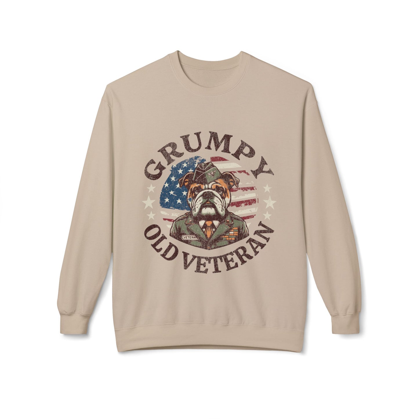 Grumpy Old Veteran Sweatshirt, Cozy Gift for Veterans, Patriotic Apparel, Casual Wear, Holiday Gift Ideas