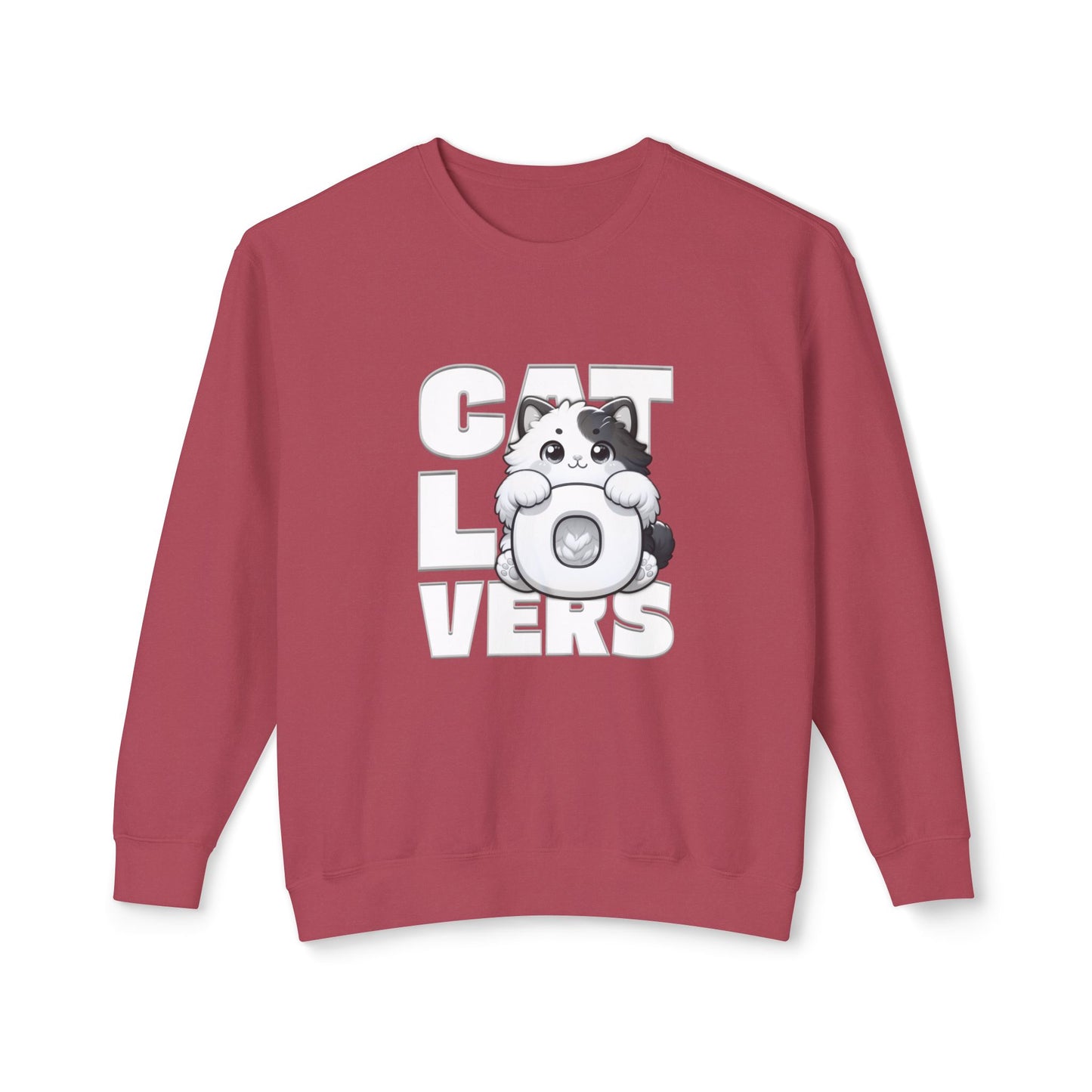 Cat Lovers Unisex Lightweight Crewneck Sweatshirt, Cute Pet Sweatshirt, Gift for Cat Owners, Cozy Apparel, Animal Lover Clothing