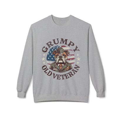 Grumpy Old Veteran Sweatshirt, Cozy Gift for Veterans, Patriotic Apparel, Casual Wear, Holiday Gift Ideas