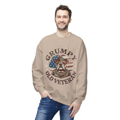 Grumpy Old Veteran Sweatshirt, Cozy Gift for Veterans, Patriotic Apparel, Casual Wear, Holiday Gift Ideas