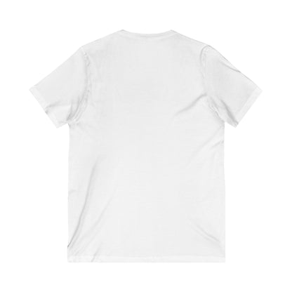 Adorable Cat Lovers Unisex V-Neck Tee, Cute Cat Shirt, Gift for Cat Owners, Pet Lover Apparel, Casual Everyday Wear, Cat-Themed Fashion
