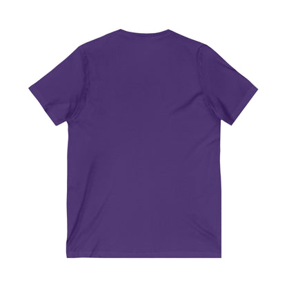 Adorable Cat Lovers Unisex V-Neck Tee, Cute Cat Shirt, Gift for Cat Owners, Pet Lover Apparel, Casual Everyday Wear, Cat-Themed Fashion
