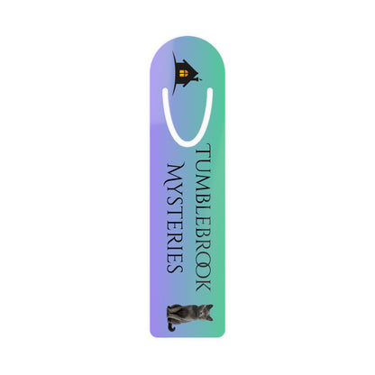 Tumbler Bookmark for Book Lovers, Tumblebrook Mysteries Design, Cat Lovers Gift, Reading Accessories, Unique and Stylish