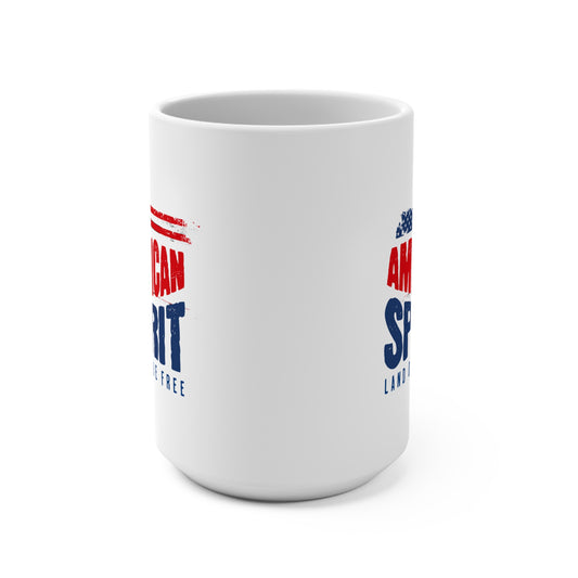 American Spirit 15oz Mug — Land of the Free Patriotic Coffee Cup