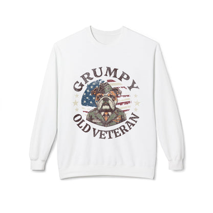 Grumpy Old Veteran Sweatshirt, Cozy Gift for Veterans, Patriotic Apparel, Casual Wear, Holiday Gift Ideas