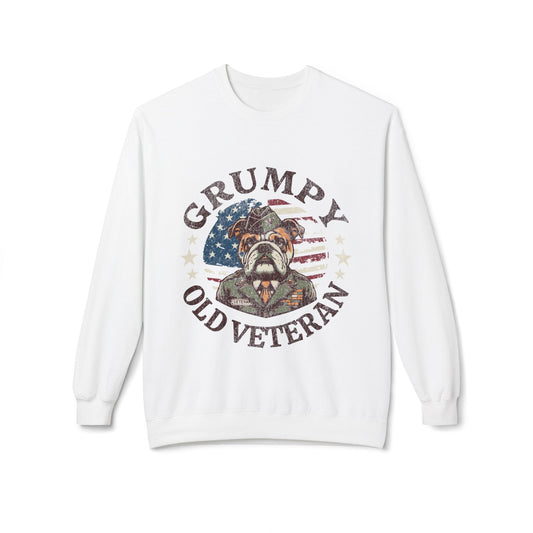 Grumpy Old Veteran Sweatshirt, Cozy Gift for Veterans, Patriotic Apparel, Casual Wear, Holiday Gift Ideas